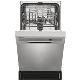 Frigidaire FFBD1831US Dishwasher, 18 inch Exterior Width, 52 dB Decibel Level, Full Console, Stainless Interior, 6 Wash Cycles, 8 Capacity (Place Settings), 2 Loading Racks, Stainless Steel colour