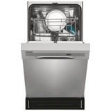 Frigidaire FFBD1831US Dishwasher, 18 inch Exterior Width, 52 dB Decibel Level, Full Console, Stainless Interior, 6 Wash Cycles, 8 Capacity (Place Settings), 2 Loading Racks, Stainless Steel colour