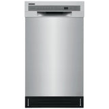 Frigidaire FFBD1831US Dishwasher, 18 inch Exterior Width, 52 dB Decibel Level, Full Console, Stainless Interior, 6 Wash Cycles, 8 Capacity (Place Settings), 2 Loading Racks, Stainless Steel colour