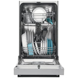 Frigidaire FFBD1831US Dishwasher, 18 inch Exterior Width, 52 dB Decibel Level, Full Console, Stainless Interior, 6 Wash Cycles, 8 Capacity (Place Settings), 2 Loading Racks, Stainless Steel colour