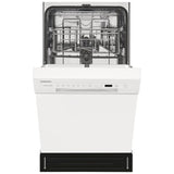 Frigidaire FFBD1831UW Dishwasher, 18 inch Exterior Width, 52 dB Decibel Level, Full Console, Stainless Interior, 6 Wash Cycles, 8 Capacity (Place Settings), 2 Loading Racks, White colour