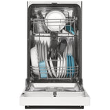 Frigidaire FFBD1831UW Dishwasher, 18 inch Exterior Width, 52 dB Decibel Level, Full Console, Stainless Interior, 6 Wash Cycles, 8 Capacity (Place Settings), 2 Loading Racks, White colour