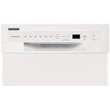 Frigidaire FFBD1831UW Dishwasher, 18 inch Exterior Width, 52 dB Decibel Level, Full Console, Stainless Interior, 6 Wash Cycles, 8 Capacity (Place Settings), 2 Loading Racks, White colour