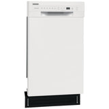 Frigidaire FFBD1831UW Dishwasher, 18 inch Exterior Width, 52 dB Decibel Level, Full Console, Stainless Interior, 6 Wash Cycles, 8 Capacity (Place Settings), 2 Loading Racks, White colour