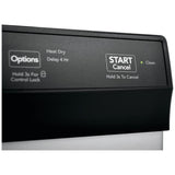 Frigidaire FFCD2413US Dishwasher, 24 inch Exterior Width, 55 dB Decibel Level, Full Console, Plastic Interior, 3 Wash Cycles, 14 Capacity (Place Settings), Hard Food Disposal, 2 Loading Racks, Stainless Steel colour