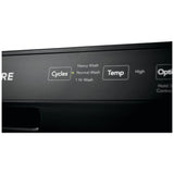 Frigidaire FFCD2413US Dishwasher, 24 inch Exterior Width, 55 dB Decibel Level, Full Console, Plastic Interior, 3 Wash Cycles, 14 Capacity (Place Settings), Hard Food Disposal, 2 Loading Racks, Stainless Steel colour