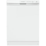 Frigidaire FFCD2413UW Dishwasher, 24 inch Exterior Width, 55 dB Decibel Level, Full Console, Plastic Interior, 3 Wash Cycles, 14 Capacity (Place Settings), Hard Food Disposal, 2 Loading Racks, White colour