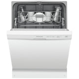 Frigidaire FFCD2413UW Dishwasher, 24 inch Exterior Width, 55 dB Decibel Level, Full Console, Plastic Interior, 3 Wash Cycles, 14 Capacity (Place Settings), Hard Food Disposal, 2 Loading Racks, White colour
