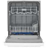 Frigidaire FFCD2413UW Dishwasher, 24 inch Exterior Width, 55 dB Decibel Level, Full Console, Plastic Interior, 3 Wash Cycles, 14 Capacity (Place Settings), Hard Food Disposal, 2 Loading Racks, White colour