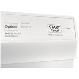 Frigidaire FFCD2413UW Dishwasher, 24 inch Exterior Width, 55 dB Decibel Level, Full Console, Plastic Interior, 3 Wash Cycles, 14 Capacity (Place Settings), Hard Food Disposal, 2 Loading Racks, White colour