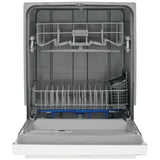 Frigidaire FFCD2413UW Dishwasher, 24 inch Exterior Width, 55 dB Decibel Level, Full Console, Plastic Interior, 3 Wash Cycles, 14 Capacity (Place Settings), Hard Food Disposal, 2 Loading Racks, White colour