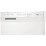 Frigidaire FFCD2413UW Dishwasher, 24 inch Exterior Width, 55 dB Decibel Level, Full Console, Plastic Interior, 3 Wash Cycles, 14 Capacity (Place Settings), Hard Food Disposal, 2 Loading Racks, White colour