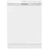 Frigidaire FFCD2413UW Dishwasher, 24 inch Exterior Width, 55 dB Decibel Level, Full Console, Plastic Interior, 3 Wash Cycles, 14 Capacity (Place Settings), Hard Food Disposal, 2 Loading Racks, White colour