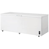 Frigidaire FFCL2542AW Chest Freezer, 84 inch Width, 24.8 cu. ft. Capacity, Manual, Interior Light (Freezer), White colour