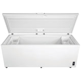 Frigidaire FFCL2542AW Chest Freezer, 84 inch Width, 24.8 cu. ft. Capacity, Manual, Interior Light (Freezer), White colour
