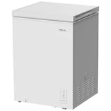 Frigidaire FFCS0562AW Chest Freezer, 24 inch Width, 5.1 cu. ft. Capacity, Manual, Interior Light (Freezer), Convertible Fridge/Freezer, White colour