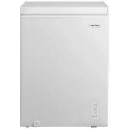 Frigidaire FFCS0562AW Chest Freezer, 24 inch Width, 5.1 cu. ft. Capacity, Manual, Interior Light (Freezer), Convertible Fridge/Freezer, White colour