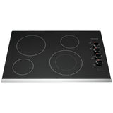 Frigidaire FFEC3025US Electric Cooktop, 30 inch Exterior Width, 4 Burners, 3,000 W Highest Element, Black colour