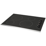Frigidaire FFEC3025US Electric Cooktop, 30 inch Exterior Width, 4 Burners, 3,000 W Highest Element, Black colour