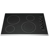 Frigidaire FFEC3025US Electric Cooktop, 30 inch Exterior Width, 4 Burners, 3,000 W Highest Element, Black colour