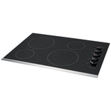 Frigidaire FFEC3025US Electric Cooktop, 30 inch Exterior Width, 4 Burners, 3,000 W Highest Element, Black colour