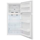 Frigidaire FFHT1425VW Top Freezer Refrigerator, 28 inch Width, 13.9 cu. ft. Capacity, Optional Ice Maker (Special Order), ENERGY STAR Certified, White colour