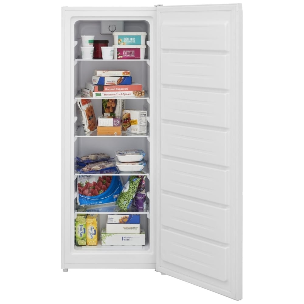 Frigidaire FFUE0725AW Upright Freezer, 7 cu. ft. Capacity, Manual, Reversible Door, White colour