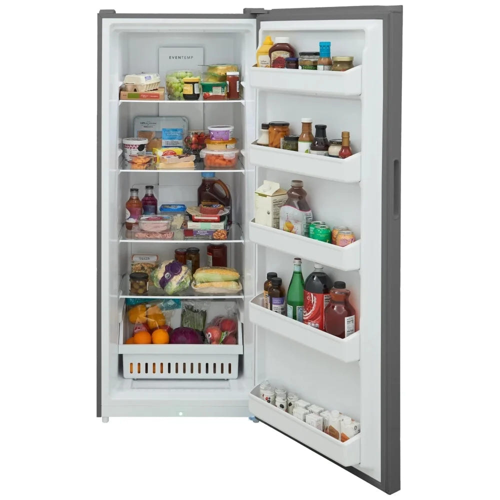 Frigidaire FFUE1626AV All Refrigerator, 28 inch Width, 16 cu. ft. Capacity, ENERGY STAR Certified, Stainless Steel Look colour, Even Temp™ Cooling