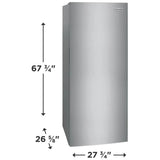Frigidaire FFUE1626AV All Refrigerator, 28 inch Width, 16 cu. ft. Capacity, ENERGY STAR Certified, Stainless Steel Look colour