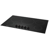 Frigidaire Gallery FGEC3648UB Electric Cooktop, 36 inch Exterior Width, Electric, 5 Burners, Black colour
