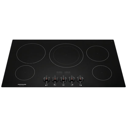 Frigidaire Gallery FGEC3648UB Electric Cooktop, 36 inch Exterior Width, Electric, 5 Burners, Black colour