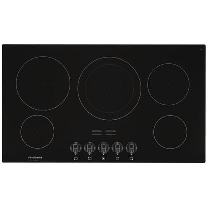 Frigidaire Gallery FGEC3648UB Electric Cooktop, 36 inch Exterior Width, Electric, 5 Burners, Black colour