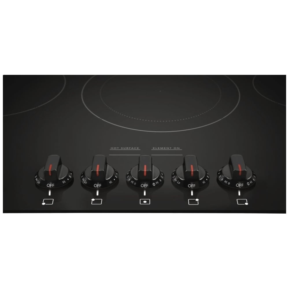 Frigidaire Gallery FGEC3648UB Electric Cooktop, 36 inch Exterior Width, Electric, 5 Burners, Black colour