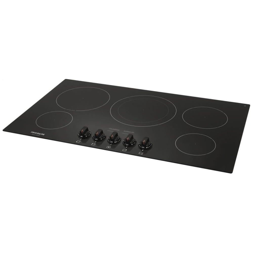 Frigidaire Gallery FGEC3648UB Electric Cooktop, 36 inch Exterior Width, Electric, 5 Burners, Black colour
