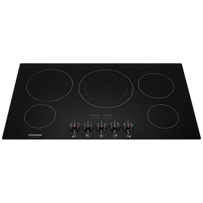 Frigidaire Gallery FGEC3648UB Electric Cooktop, 36 inch Exterior Width, Electric, 5 Burners, Black colour