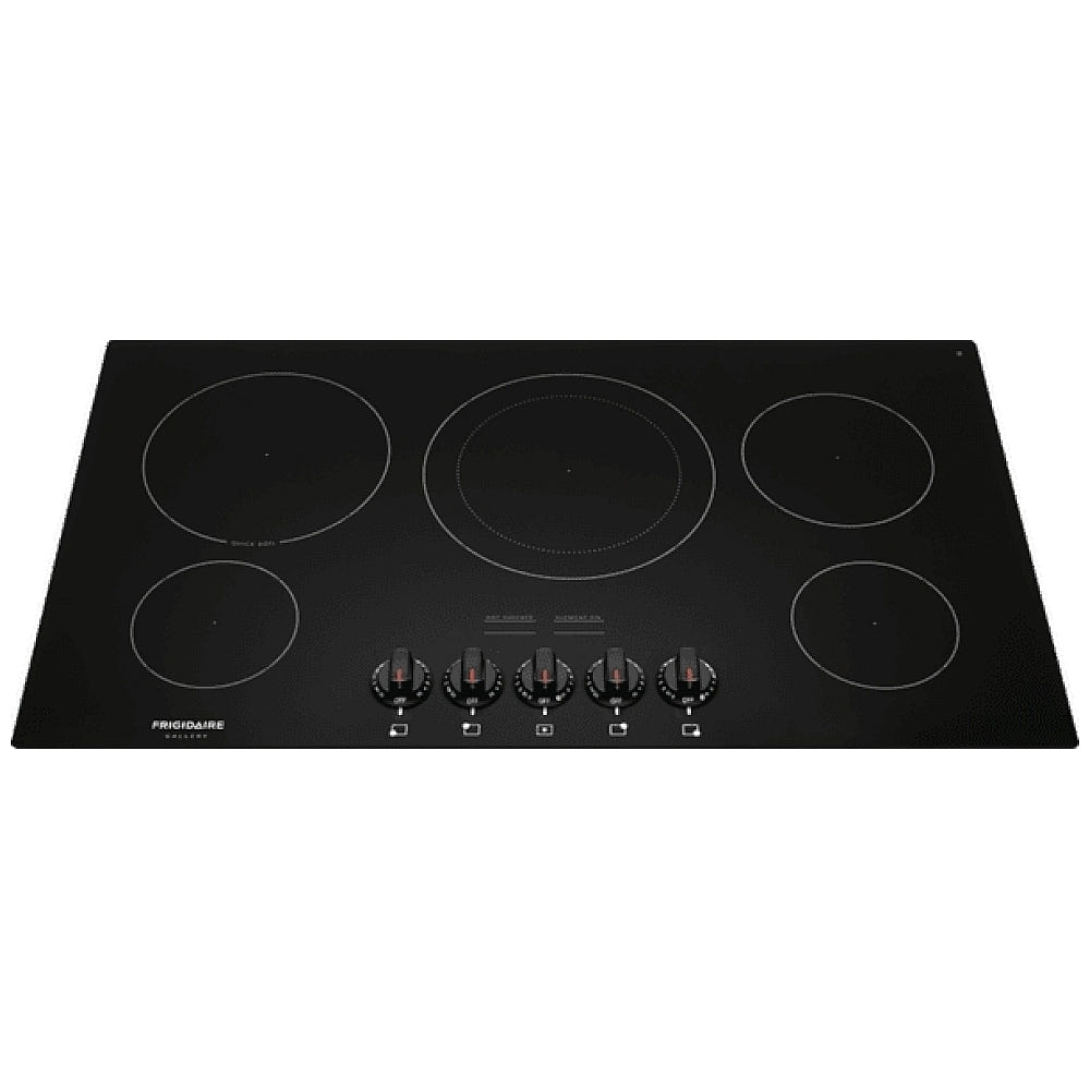 Frigidaire Gallery FGEC3648UB Electric Cooktop, 36 inch Exterior Width, Electric, 5 Burners, Black colour