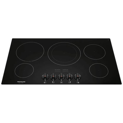 Frigidaire Gallery FGEC3648UB Electric Cooktop, 36 inch Exterior Width, Electric, 5 Burners, Black colour