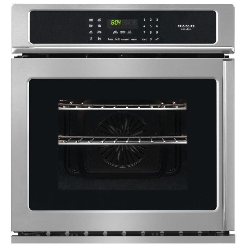 Frigidaire Gallery FGEW276SPF Single Wall Oven, 27 inch Exterior Width, Convection, Self Clean, 3.8 cu. ft. Capacity, Temperature Probe, Stainless Steel colour