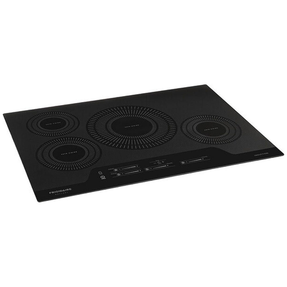 Frigidaire Gallery FGIC3066TB Induction Cooktop, 30 inch Exterior Width, 4 Burners, 3,800 Watts Highest Burner Element, Black colour