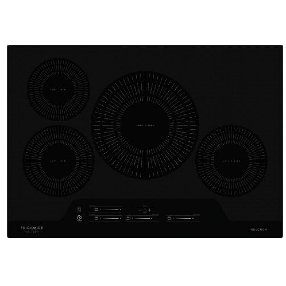 Frigidaire Gallery FGIC3066TB Induction Cooktop, 30 inch Exterior Width, 4 Burners, 3,800 Watts Highest Burner Element, Black colour