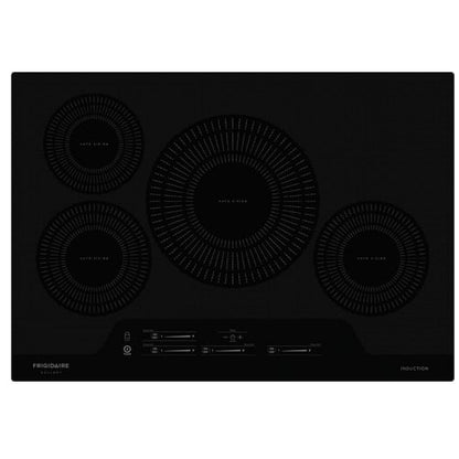 Frigidaire Gallery FGIC3066TB Induction Cooktop, 30 inch Exterior Width, 4 Burners, 3,800 Watts Highest Burner Element, Black colour