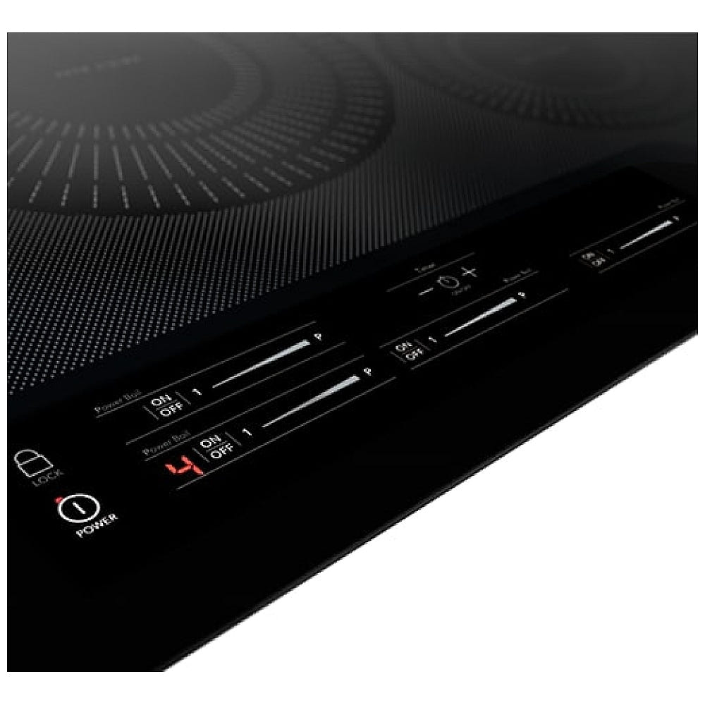 Frigidaire Gallery FGIC3066TB Induction Cooktop, 30 inch Exterior Width, 4 Burners, 3,800 Watts Highest Burner Element, Black colour