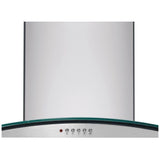 Frigidaire FHPC4260LS Range Hood, 42 inch Exterior Width, Island, 400 CFM, Halogen , Aluminum Mesh Filter, Stainless Steel colour