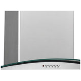 Frigidaire 30" Glass Canopy Wall Mount Range Hoods FHWC3060LS