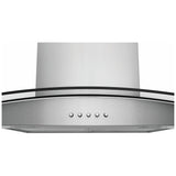 Frigidaire FHWC3670LS Range Hood, 36 inch Exterior Width, 3, 340 CFM, LED, Charcoal Filters, Stainless Steel colour
