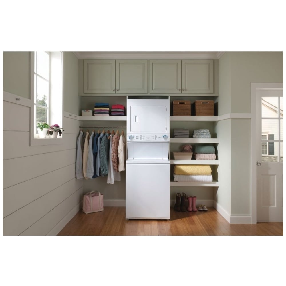 Frigidaire Electric Washer/Dryer Laundry Center - 4.5 Cu. Ft I.E.C. Washer and 5.5 Cu. Ft. Dryer FLCE752CAW