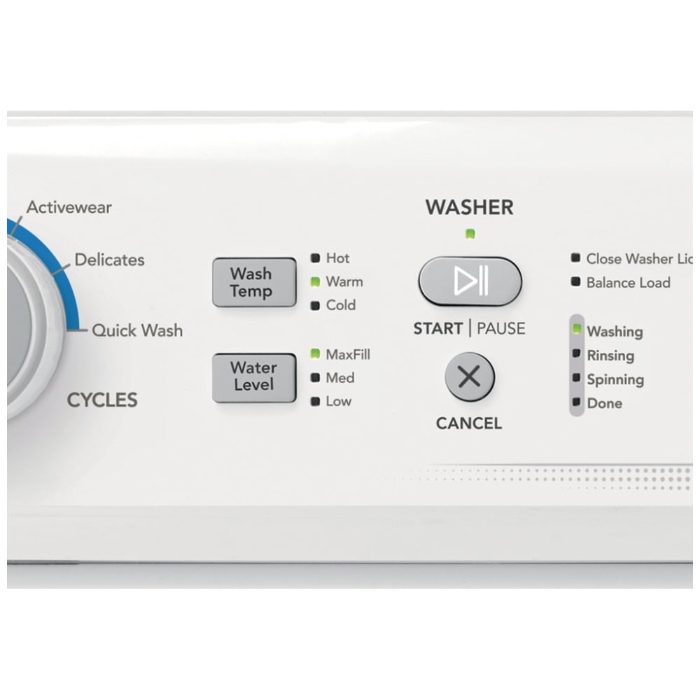 Frigidaire Electric Washer/Dryer Laundry Center - 4.5 Cu. Ft I.E.C. Washer and 5.5 Cu. Ft. Dryer FLCE752CAW