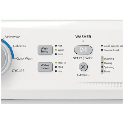 Frigidaire Electric Washer/Dryer Laundry Center - 4.5 Cu. Ft I.E.C. Washer and 5.5 Cu. Ft. Dryer FLCE752CAW