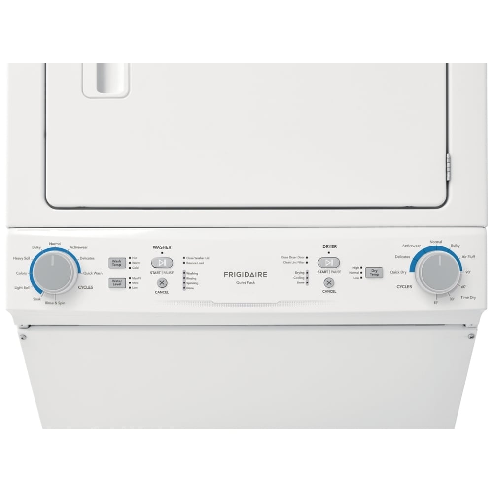 Frigidaire Electric Washer/Dryer Laundry Center - 4.5 Cu. Ft I.E.C. Washer and 5.5 Cu. Ft. Dryer FLCE752CAW