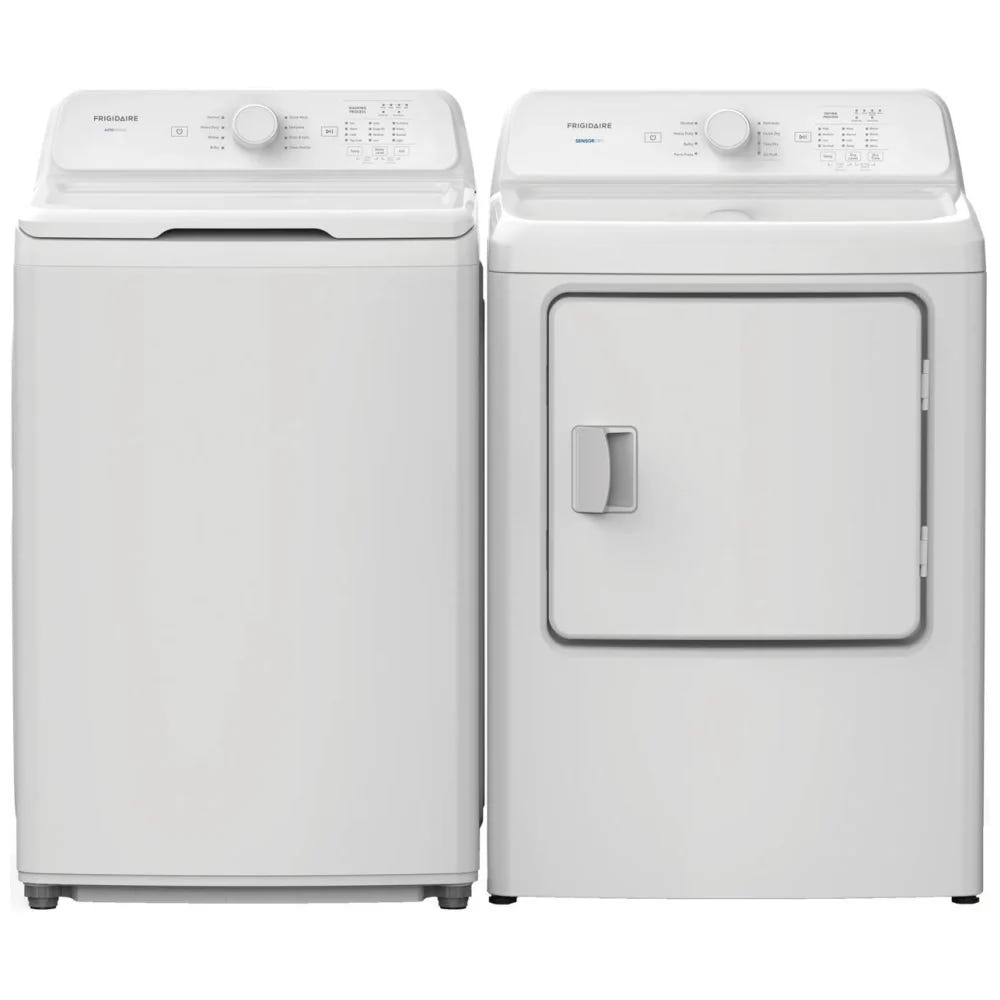 Frigidaire FLVE700CAW Electric Dryer, 7 cu. ft. Dryer Capacity, 8 Dry Cycles, 4 Temperature Settings, Vented, White colour